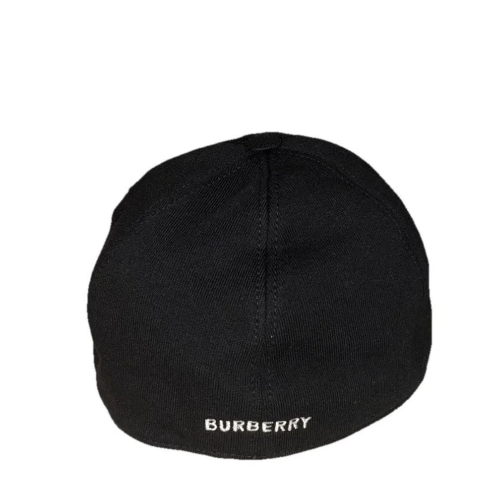 BURBERRY Baseball Cap Men's M Black October B Series Kingdom Logo‎ Italy NEW